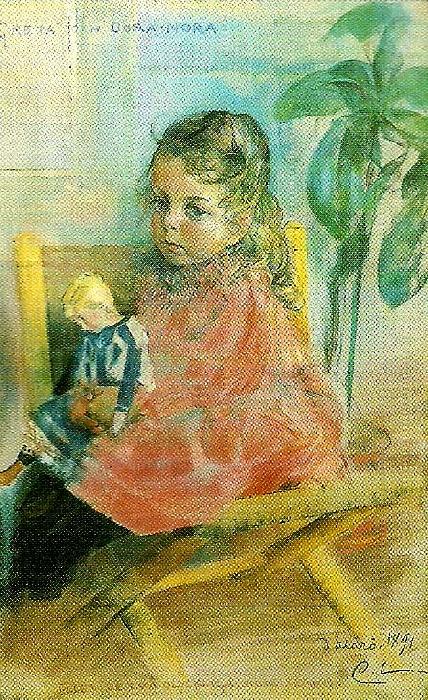 greta och dora-nora eller de tva olyckliga modellera, Carl Larsson